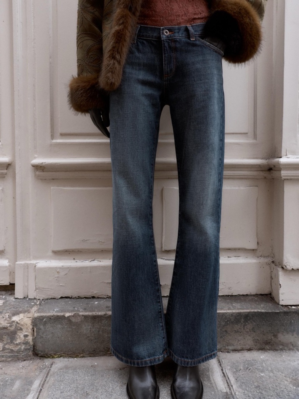 ZARA LOW RISE BOOTCUT JEANS - Picture 2 of 10